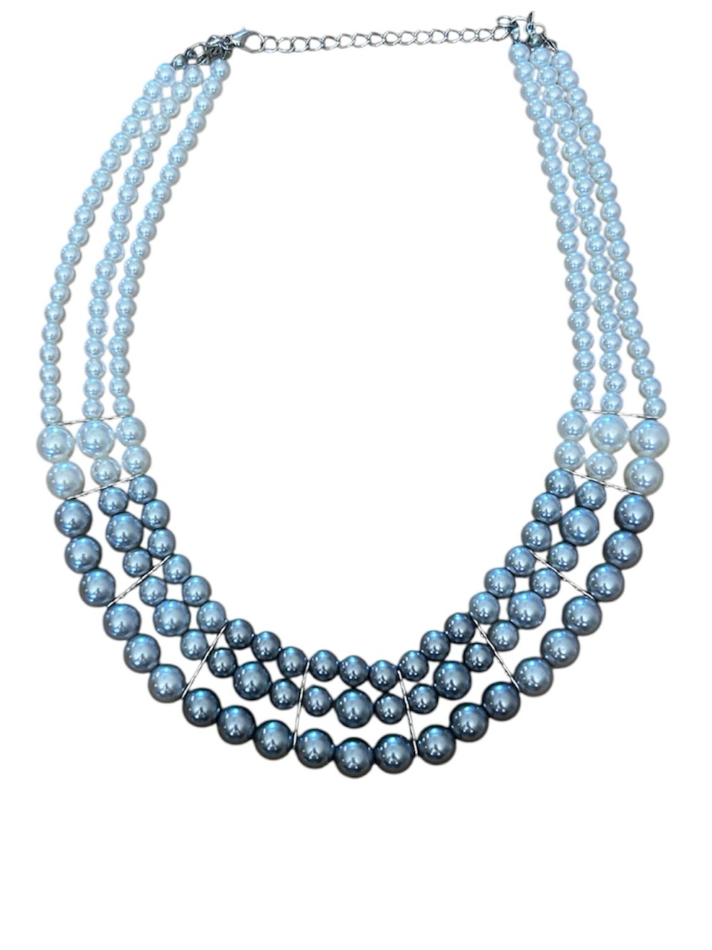 Faux Pearl Statement Necklace